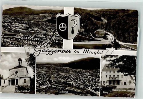 Gaggenau Fliegeraufnahme Waldseebad Waldfriedhof Kino