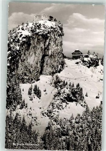 Falkenstein Burg Ruine Hotel Winter
