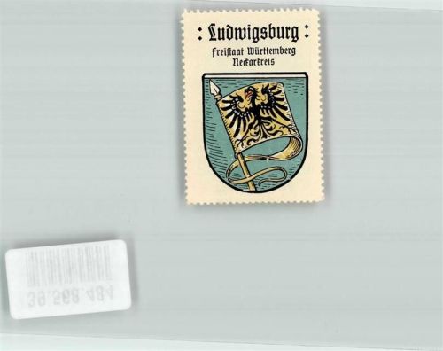 Ludwigsburg Stadtwappen Sammelmarke Kaffee Hag Nr.23