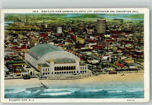 Atlantic City 1939 Vogelschau City Auditorium Convention Hall