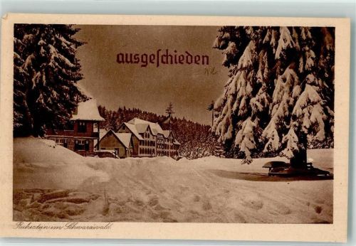 Ruhestein Kurhaus Winter Foto AK