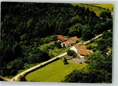 Sobernheim Fliegeraufnahme vom Gasthaus Cafe Trifthütte