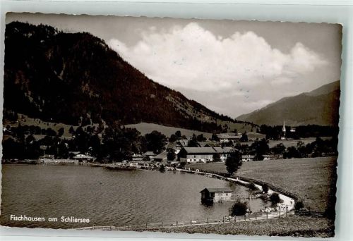 Fischhausen 1955 Bahnpost München-Bayrischzell Zug 01334
