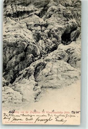 Wiener Neustädter Hütte 1905 Hüttenstempel