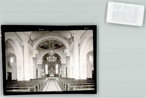 Wehr Kath. Kirche Inneres Kronleuchter Ort handschriftlich Foto Original aus Archiv eines Ansichtskartenverlags