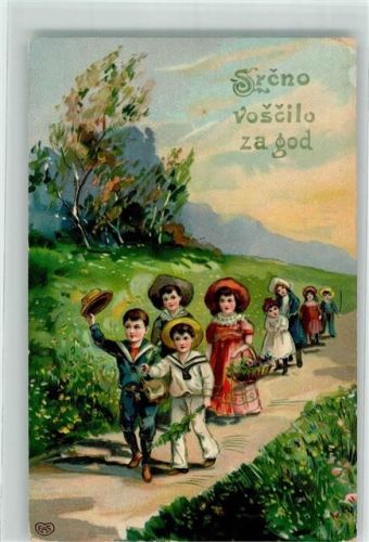 Ljubljana Kinder Ort handschriftlich EAS