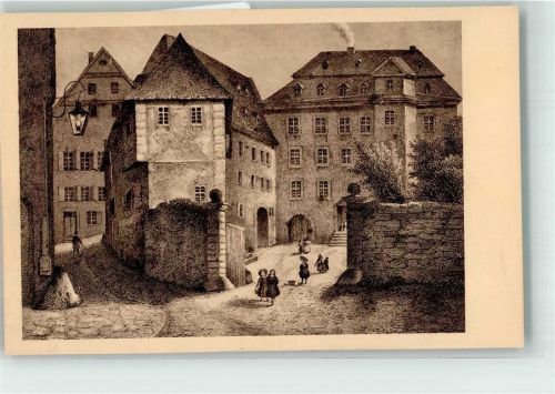 Wetzlar sign. C.Stühl Deutschordenshof Lottehaus Künstlerkarte