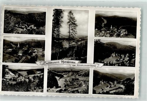 Nordenau Kuftkurort Hochsauerland Nesselbachtal Hirte Schaf Kirche Kurhotel
