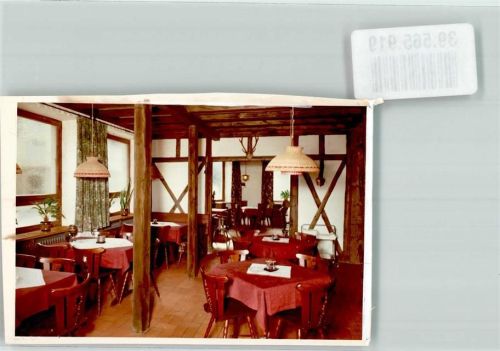 Villingen Gasthaus Gastraum Ort handschriftlich Foto Original aus Archiv eines Ansichtskartenverlags