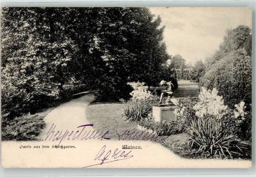 Insel Mainau 1907 aus dem Schlossgarten