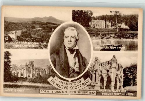 Melrose Sir Walter Scott Melrose Abbey Grabstelle Denkmal