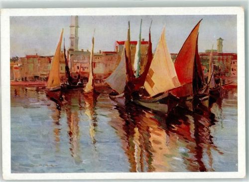 Hafen Dalmatien Künstlerkarte