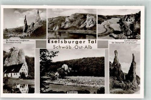 Herbrechtingen Eselsburger Tal Steinerne Jungfrauen Bindsteinmühle Schwimmbad