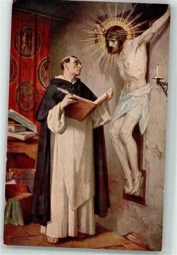 Religion Jesus am Kreuz sign. Feuerstein Vision S. Thomae