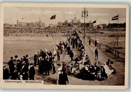Scheveningen 1919 Wandelhoofs Pier Kurhaus