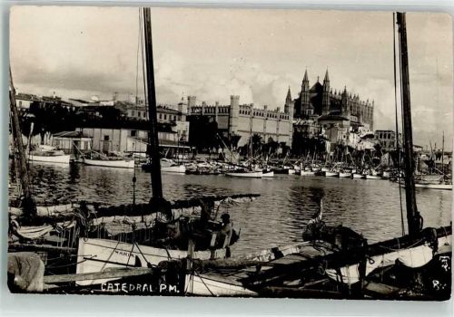Palma 1926 Hafen Kathedrale