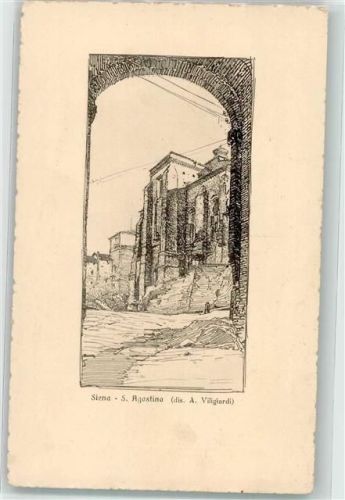 Siena S. Agostino Kirche sign. Viligiardi