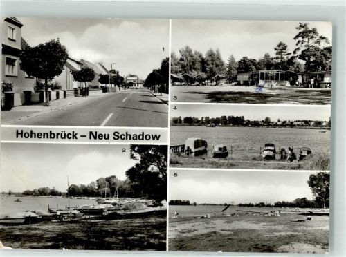 Hohenbrück Neu-Schadow Hauptstrasse Badestrand Am See