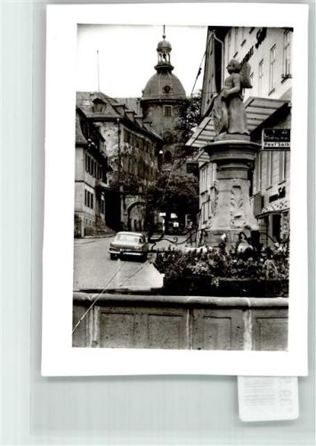 Laubach Foto Original aus Archiv eines Ansichtskartenverlags Brunnen Mercedes Ort handschriftlich