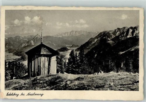 Nesselwang 1936 Schutzhütte auf dem Edelsberg Fotograf Tanner