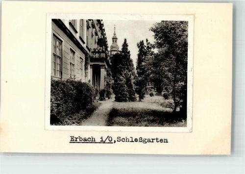 Erbach Foto Original aus Archiv eines Ansichtskartenverlags Schlossgarten