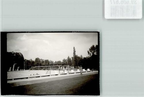 Donaueschingen Schwimmbad Ort handschriftlich Foto Original aus Archiv eines Ansichtskartenverlags
