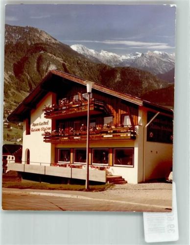 Hindelang Gasthaus Rosen-Stuben Ort handschriftlich Foto Original aus Archiv eines Ansichtskartenverlags