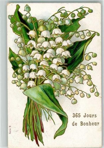 1905 365 Jours de Bonheur Tage des Glücks Lithographie J.C. Paris