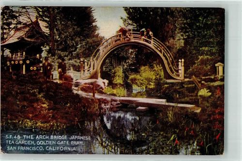 San Francisco The Arch Bridge Japanes Tea Garden Golden Gate Park