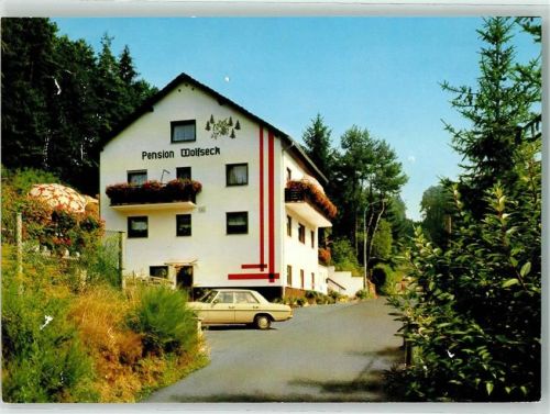 67471 W6738 Harzofen Gebrauchsspuren Pension Wolfseck Mercedes WerbeAK
