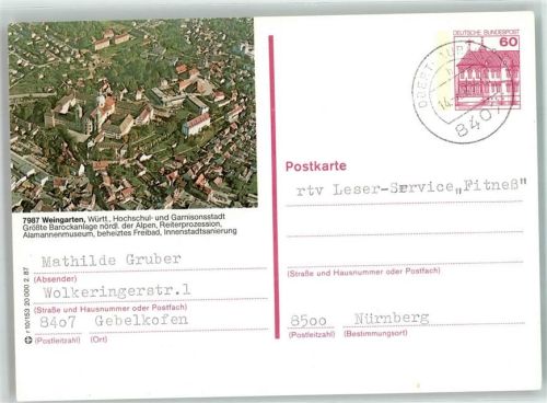 Weingarten Fliegeraufnahme