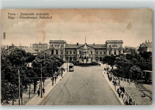 Riga Bahnhof Straßenbahn