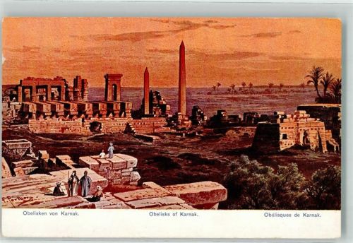 Karnak Obelisken Serie 775 Ägypten III. Nr. 16 Perlberg, F. Künstlerkarte