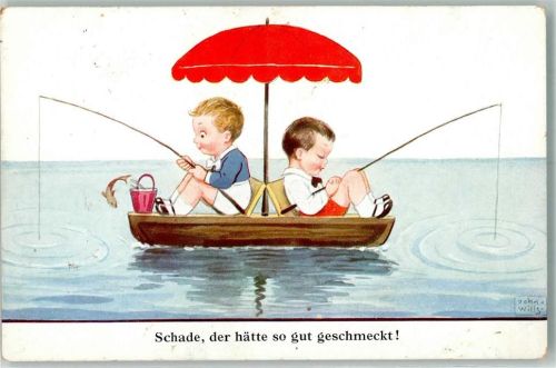 Angel Boot Fische Schade der hätte so gut geschmeckt WB SS Nr.7236-3