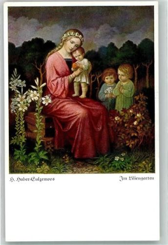 Verlag B. Huber Serie 6 Nr. 154 Im Liliengarten