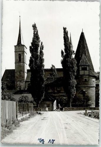 Iphofen Kirche St. Vitus Foto Original aus Archiv eines Ansichtskartenverlags