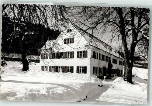 Grönenbach Winter Kurheim Ort handschriftlich Foto Original aus Archiv eines Ansichtskartenverlags
