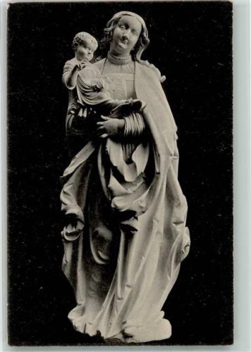 Donaueschingen 1917 Skulptur Madonna mit Kind von 1522 in der Stadtkirche