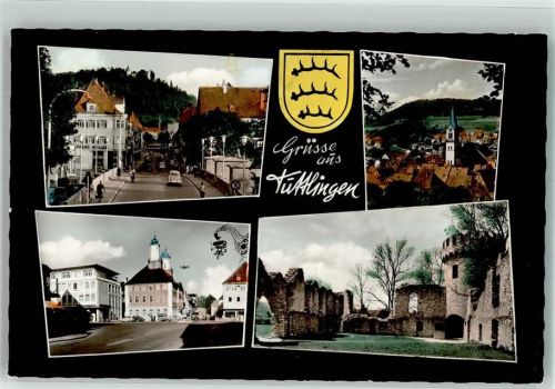 Tuttlingen Rathaus Burgruine Hornberg Oldtimer