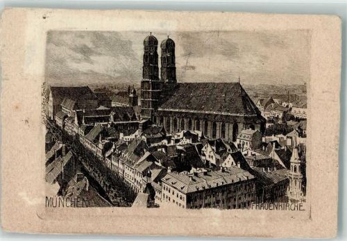 München 1921 Frauenkirche sign. Carl Jander