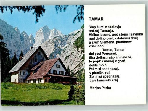 Planica Dom v Tamarju 1108 m Berge Hütte Marjan Perko