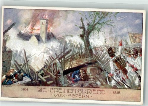Wien sign. Kutzer Die Österreichische Armee vor Aspern Ostmark Verlag Bund deutscher Österreicher Karte Nr. 62