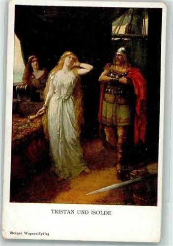 sign. Leeke, Ferdinand Tristan und Isolde Richard-Wagner-Zyklus Verlag M. Munk Nr. 984