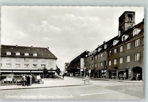 Schwelm Märkischer Platz u. Hauptstraße VW Käfer