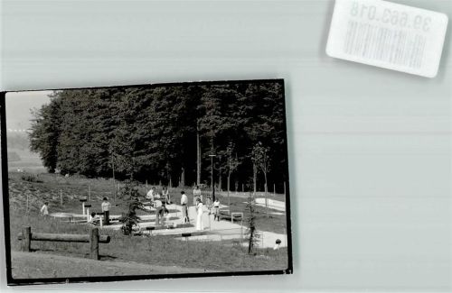 Roth Röhn Park Hotel Minigolf Ort handschriftlich Foto Original aus Archiv eines Ansichtskartenverlags