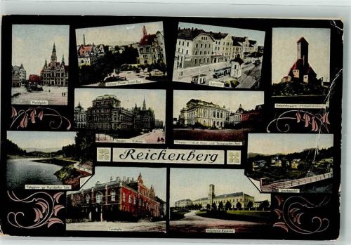 Liberec Marktplatz Bahnhof Kaserne Turnhalle