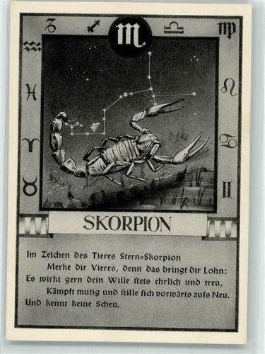 Skorpion 24. Oktober - 22. November