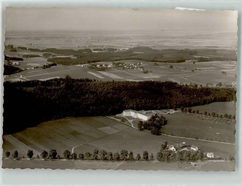 Ottobeuren Fliegeraufnahme Ort handschriftlich Foto Original aus Archiv eines Ansichtskartenverlags