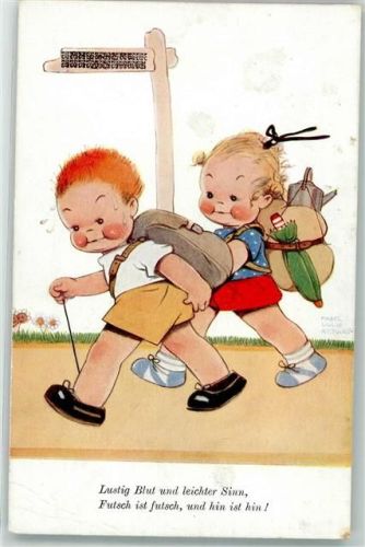 Kinder Wandern Spruch Verlag Wohlgemuth und Lissner Nr.2562
