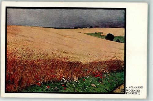 sign. von Volkmann Wogendes Kornfeld